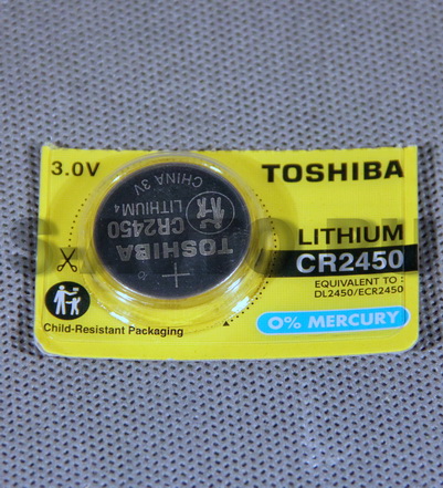 Батарейка 2450 TOSHIBA (для пульта сигнализации, блистер 1шт)