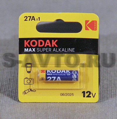 Батарейка A27 KODAK MN27 (для сигнализаций 1шт)