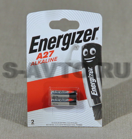 Батарейка A27 ENERGIZER Alkaline (блистер 2 шт)