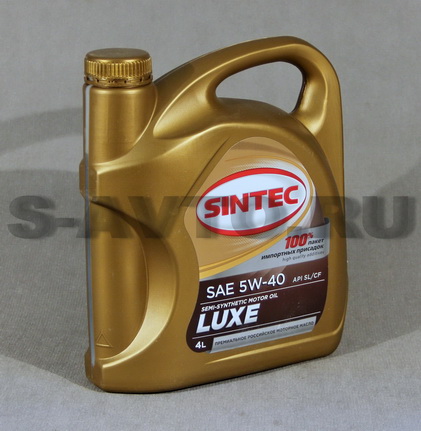 SINTEC LUXE SL/CF 5W-40 п/с 4л