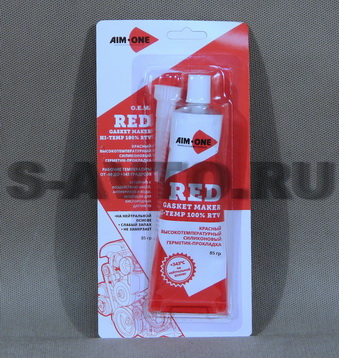 Герметик прокладок AIM-ONE красный 85г