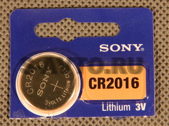 Батарейка 2016 SONY (для пульта сигнализации, блистер 1шт)
