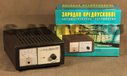 Зарядное устройство НПП Орион-325 (автомат., 0-18А, 12В, 10-180А/ч, стрелоч. амперметр)