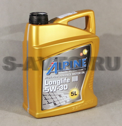 ALPINE Longlife III 5W-30 синт. 5 л