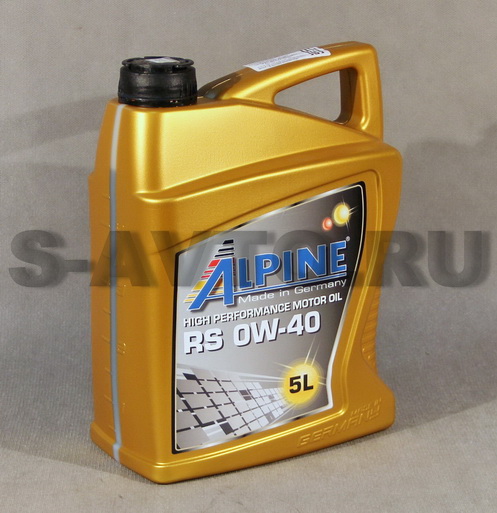 ALPINE RS 0W-40 синт. 5 л