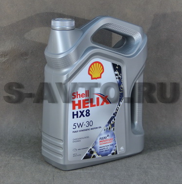 SHELL Helix HX8 5W-30 синт. 4л