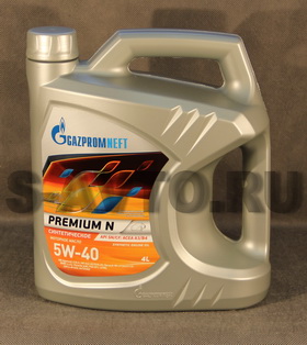 GAZPROMNEFT Premium N  SN/CF, A3/B4 5W-40 синт. 4л