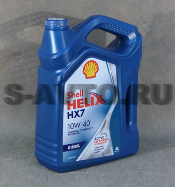 Shell Helix HX7 Diesel 10W-40 п/с 4л