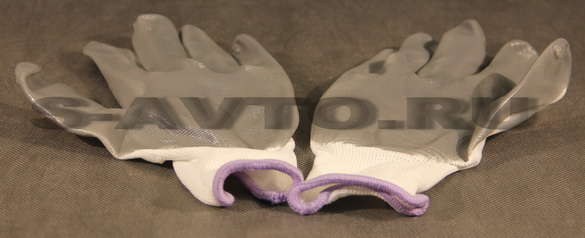 Перчатки 100% нейлон с нитрильным обливом (Россия)